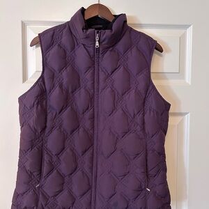 Eddie Bauer Women's Deep Purple Quilted Vest - Size Large